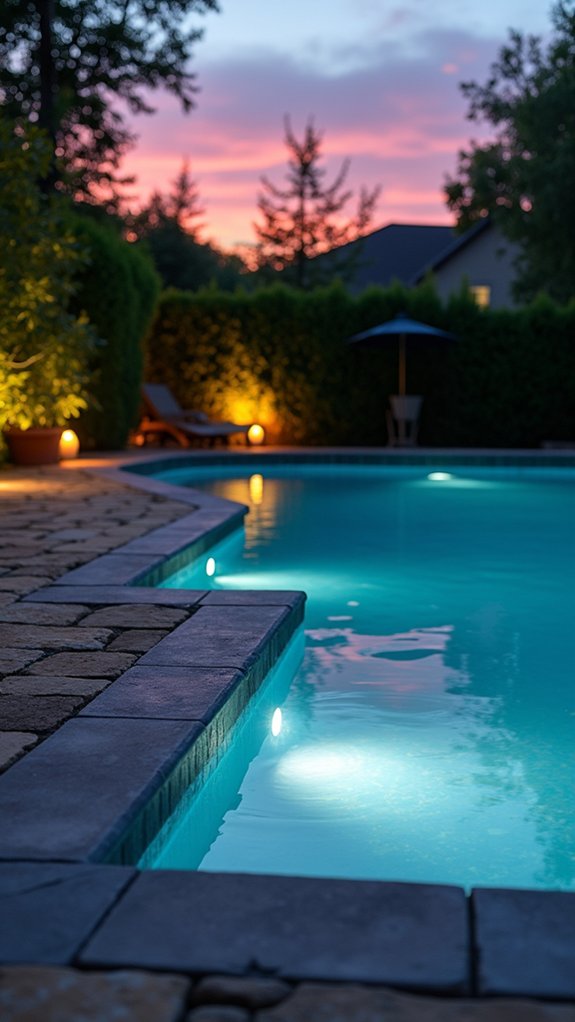 21 Brilliant Pool Lighting Ideas That Change Your Nighttime Atmosphere smart energy efficient pool lighting