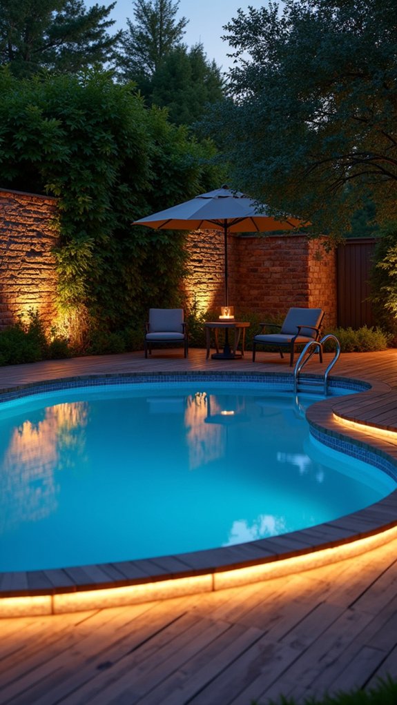 19 Stylish Above Ground Pool Lighting Ideas That Look Professionally Done smart lighting for pools