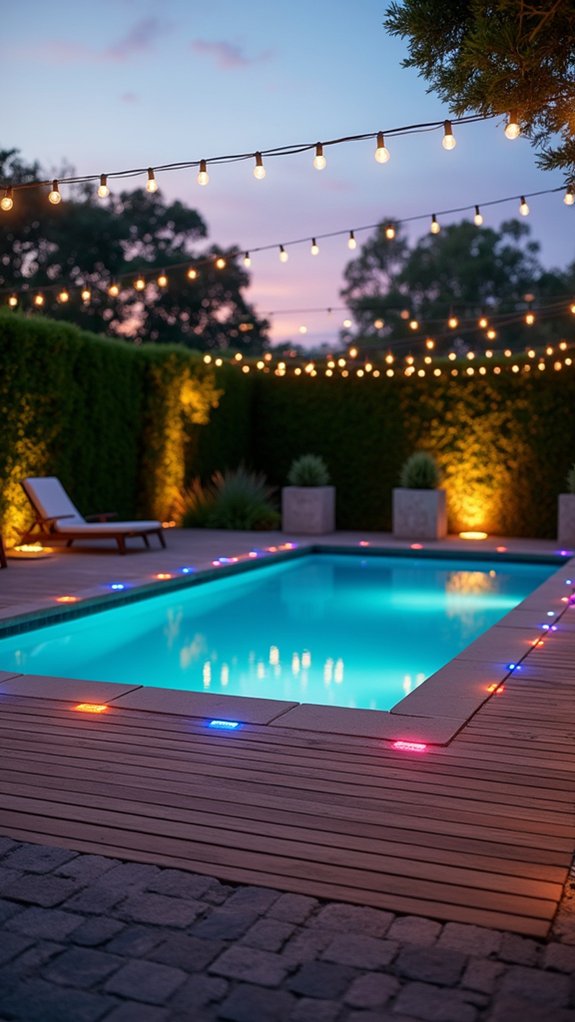 18 Clever Pool Deck Lighting Ideas That Improve Safety and Ambiance smart pool deck lighting