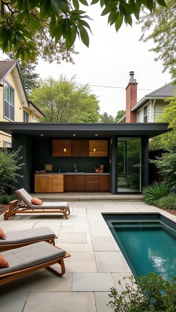 20 Modern Pool House Ideas With Sleek Architectural Details space saving multifunctional furniture solutions