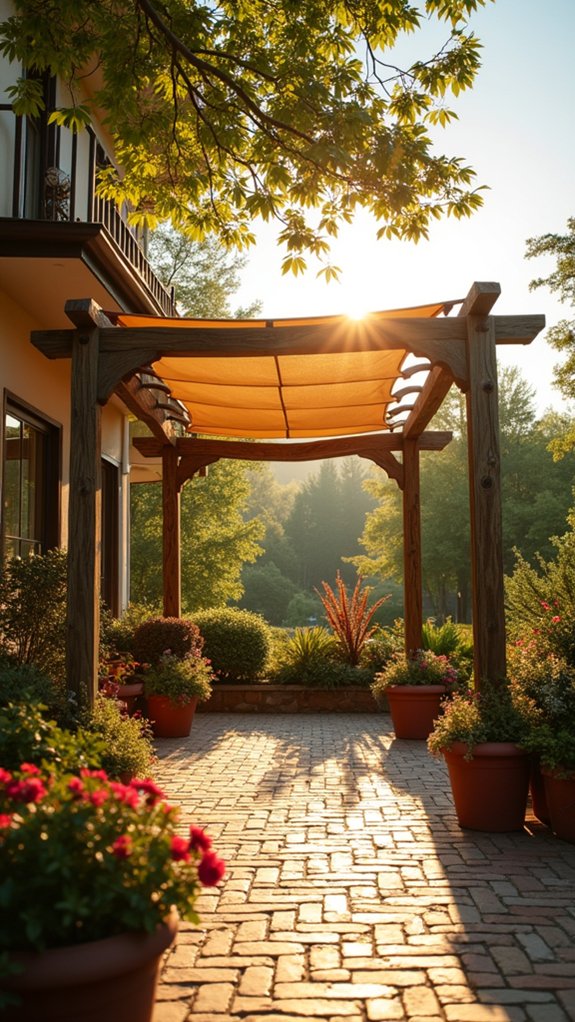 24 Smooth Retractable Pool Shade Ideas That Adjust Effortlessly stylish adjustable outdoor shade