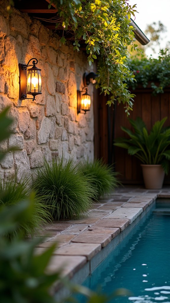 24 Lush Pool Garden Lighting Ideas That Bring Plants to Life stylish ambient lighting enhancement