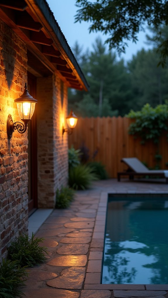 22 Calm Pool Enclosure Lighting Ideas That Feel Serene at Night stylish lighting for outdoor spaces