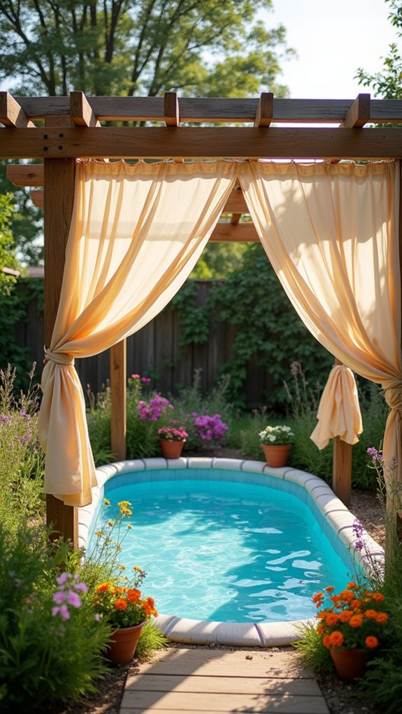21 Handy Kiddie Pool Shade Ideas That Protect Sensitive Skin stylish permanent shade solution