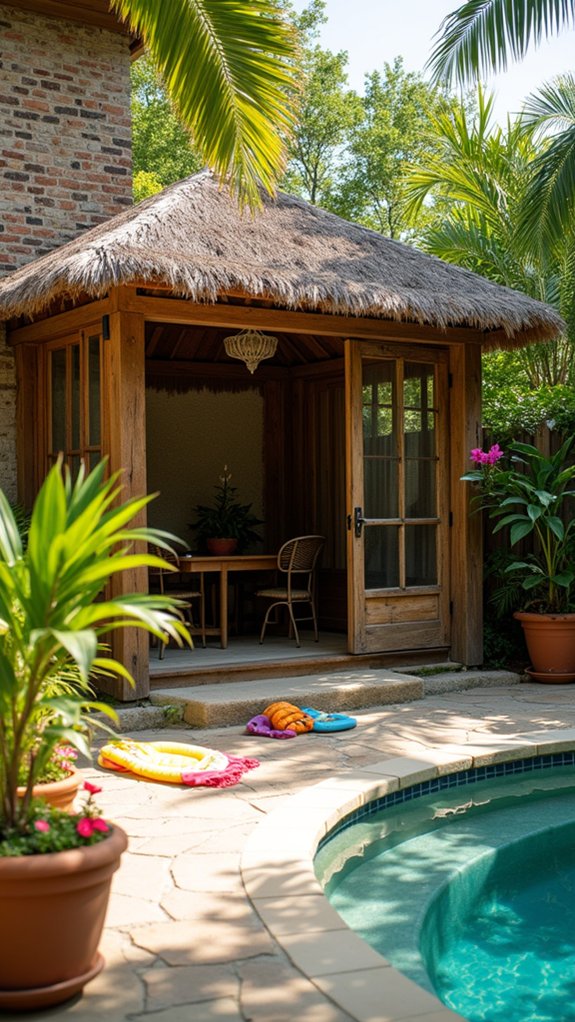 24 Clever Pool Shade Ideas That Help Beat the Sun stylish poolside relaxation haven