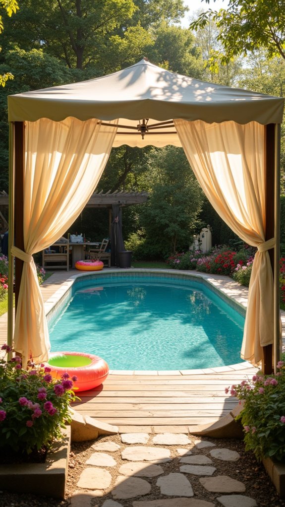 20 Flexible Movable Pool Shade Ideas For Changing Sunlight stylish shade solutions easily