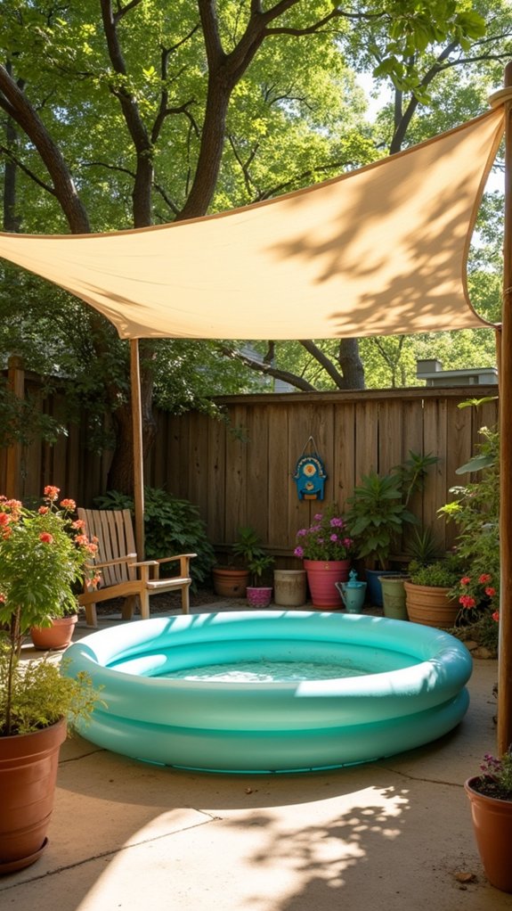 21 Handy Kiddie Pool Shade Ideas That Protect Sensitive Skin stylish sun protection solution