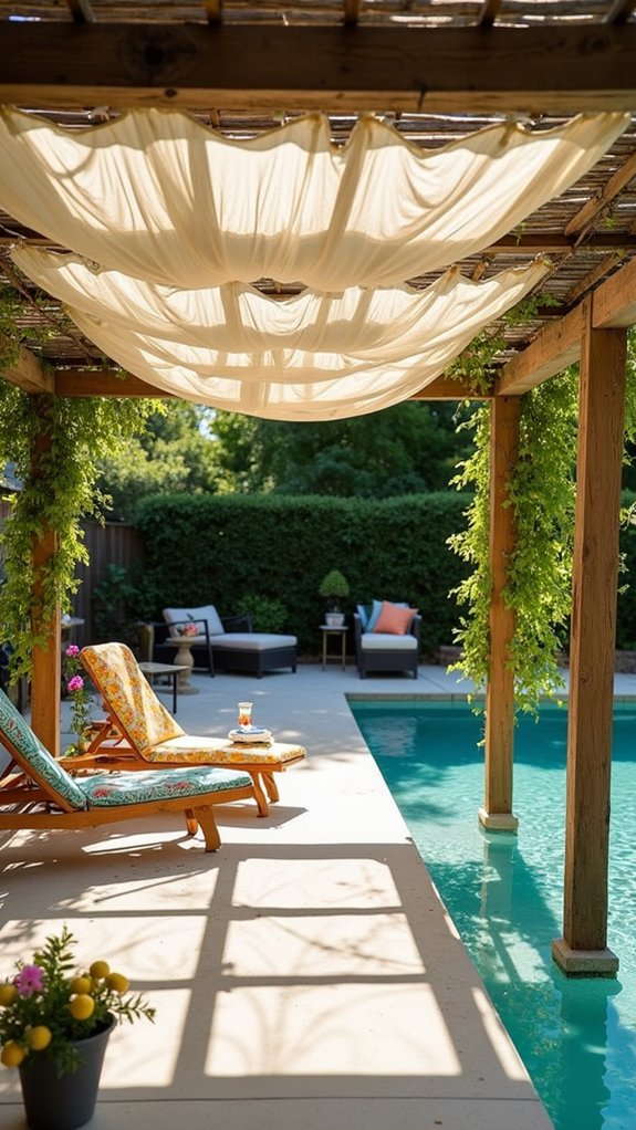 24 Clever Pool Shade Ideas That Help Beat the Sun stylish uv blocking sun screens