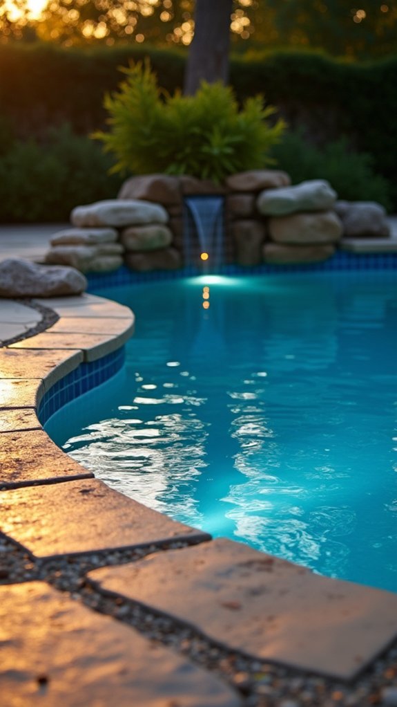 18 Clever Pool Deck Lighting Ideas That Improve Safety and Ambiance submerged led lighting effects