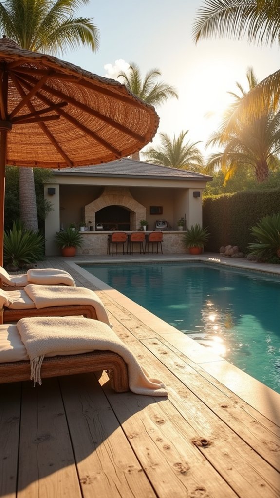 25 Luxury Pool House Ideas That Feel Like a Private Resort sun kissed poolside serenity