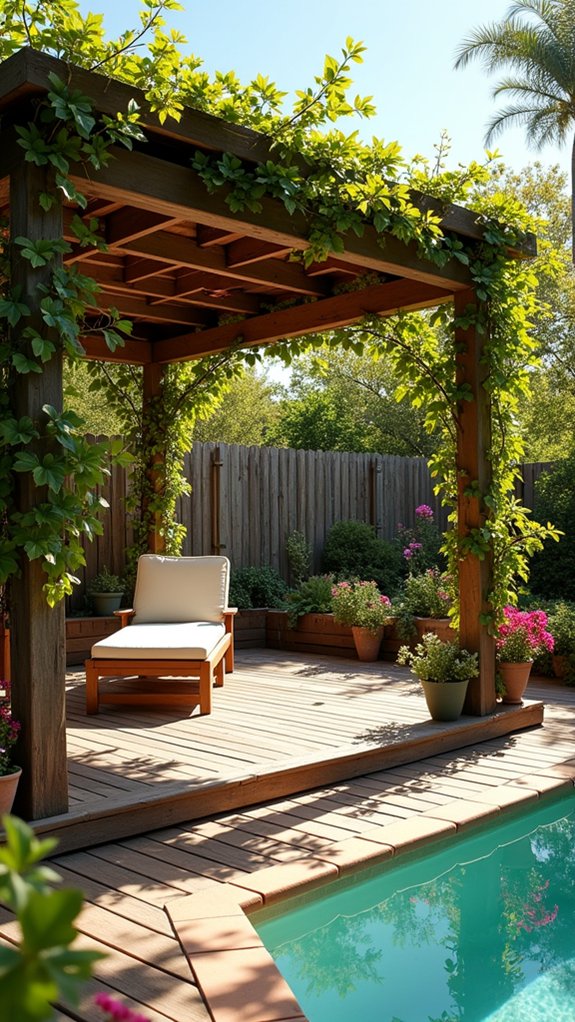 24 Beautiful Pool Gazebo Ideas That Add Shade and Structure sun soaked lounging deck gazebo