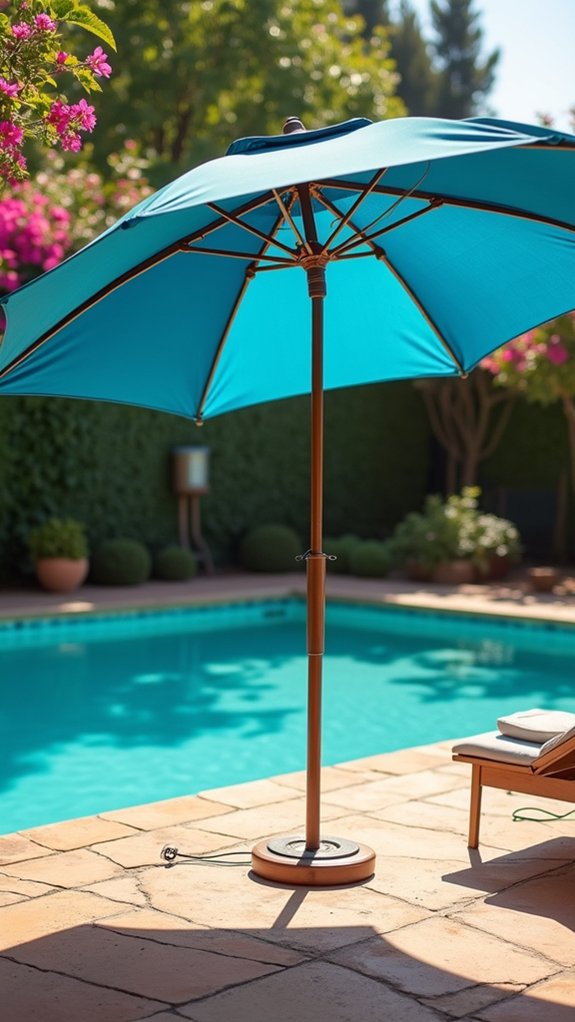 22 Quick Temporary Pool Shade Ideas For Instant Protection sustainable shade with lighting