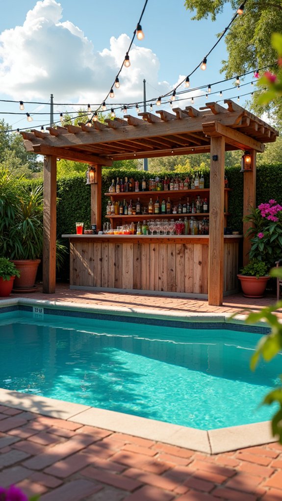 23 Fun Pool Pergola With Bar Ideas For Social Evenings swim up bar relaxation oasis