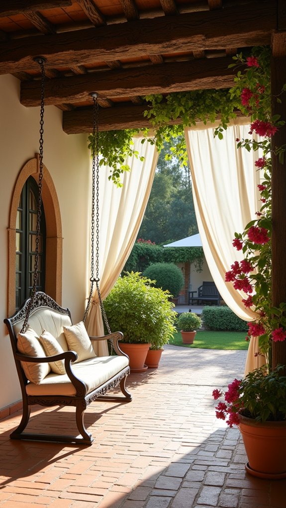 25 Mediterranean Pool Pergola Ideas With Timeless Elegance swing chairs for relaxation