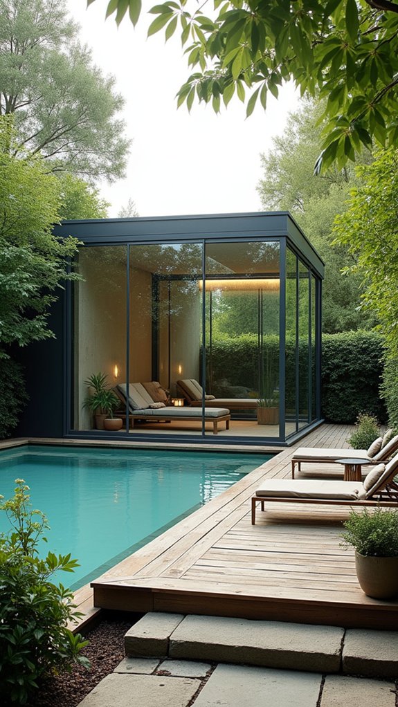 18 Serene Zen Pool House Design Ideas That Promote Calm tranquil indoor outdoor retreat