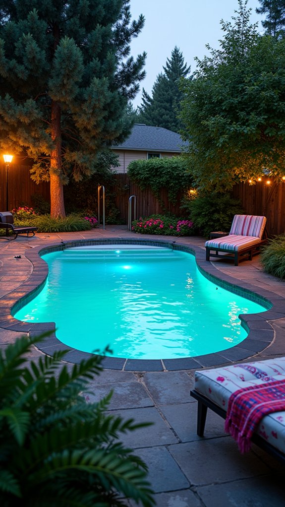 20 Creative Pool Lighting Ideas That Give Your Yard Extra Personality transform your pool ambiance