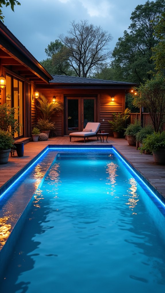 23 Smart Inground Pool Lighting Ideas That Brighten Every Corner transformative led ambiance lighting