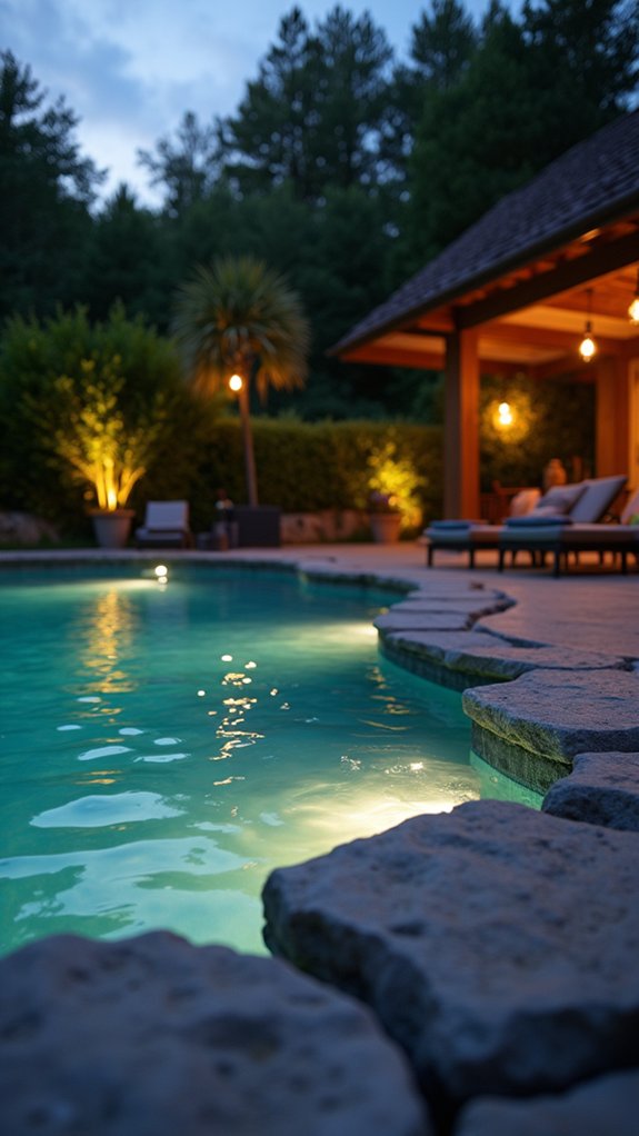 22 Calm Pool Enclosure Lighting Ideas That Feel Serene at Night transformative outdoor lighting experience