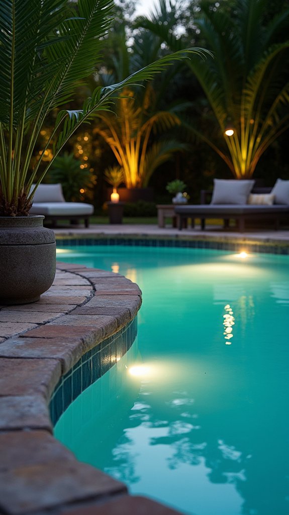23 Smart Inground Pool Lighting Ideas That Brighten Every Corner transformative underwater lighting effects