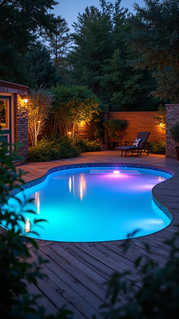 18 Relaxing Pool Lighting At Night Ideas That Create a Peaceful Mood transformative vibrant pool lighting