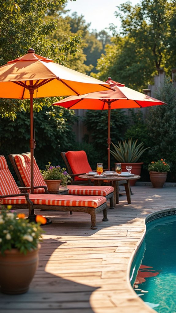 21 Thoughtful Pool Shade Design Ideas That Improve Comfort versatile adjustable poolside shade