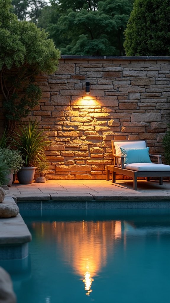 23 Warm Pool Wall Lighting Ideas That Wash Surfaces With Gentle Light versatile lighting for ambiance