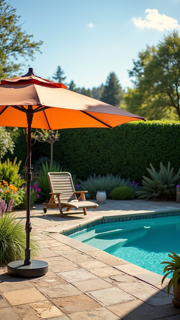 20 Flexible Movable Pool Shade Ideas For Changing Sunlight versatile mobile umbrella shade