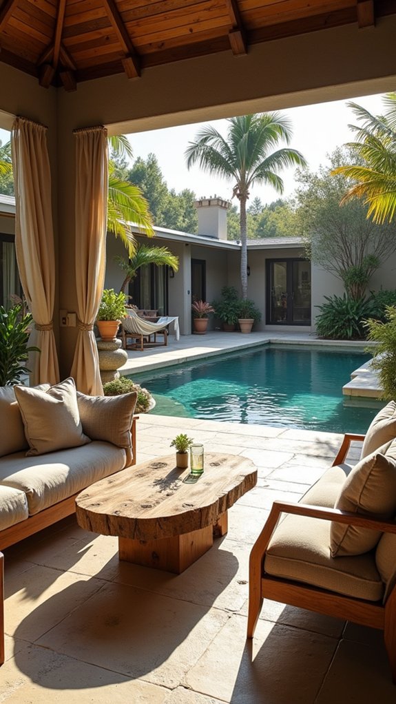 25 Luxury Pool House Ideas That Feel Like a Private Resort versatile poolside entertainment space