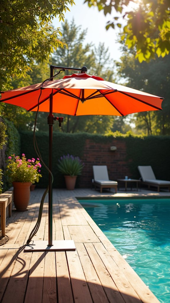 18 Easy Pool Shade Umbrella Ideas For Quick Relief versatile shade for comfort