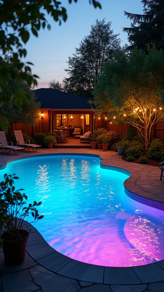 25 Bright Outdoor Pool Lighting Ideas That Elevate the Whole Yard vibrant ambiance for occasions