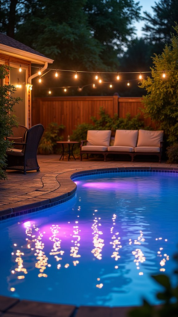 23 Smart Inground Pool Lighting Ideas That Brighten Every Corner vibrant energy efficient pool lighting