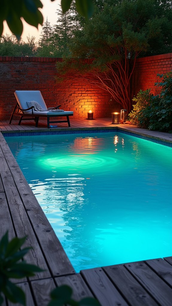 20 Inspiring Pool Lighting Design Concepts That Highlight Every Feature vibrant evening swim experience