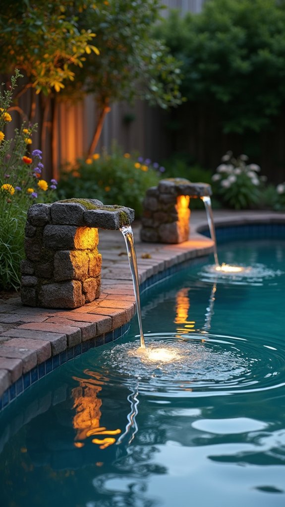 21 Dreamy Pool Mood Lighting Ideas For Soft Evening Vibes vibrant illuminated water displays
