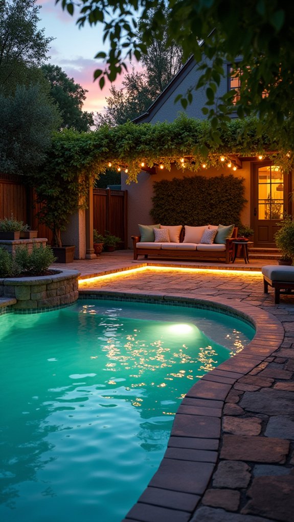 22 Event Ready Pool Lighting Ideas That Set the Perfect Scene vibrant led pool lighting