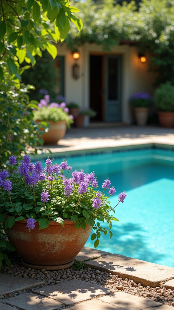 21 Pretty Shade Plants Around Pool Ideas That Add Color and Cover vibrant low maintenance ground cover