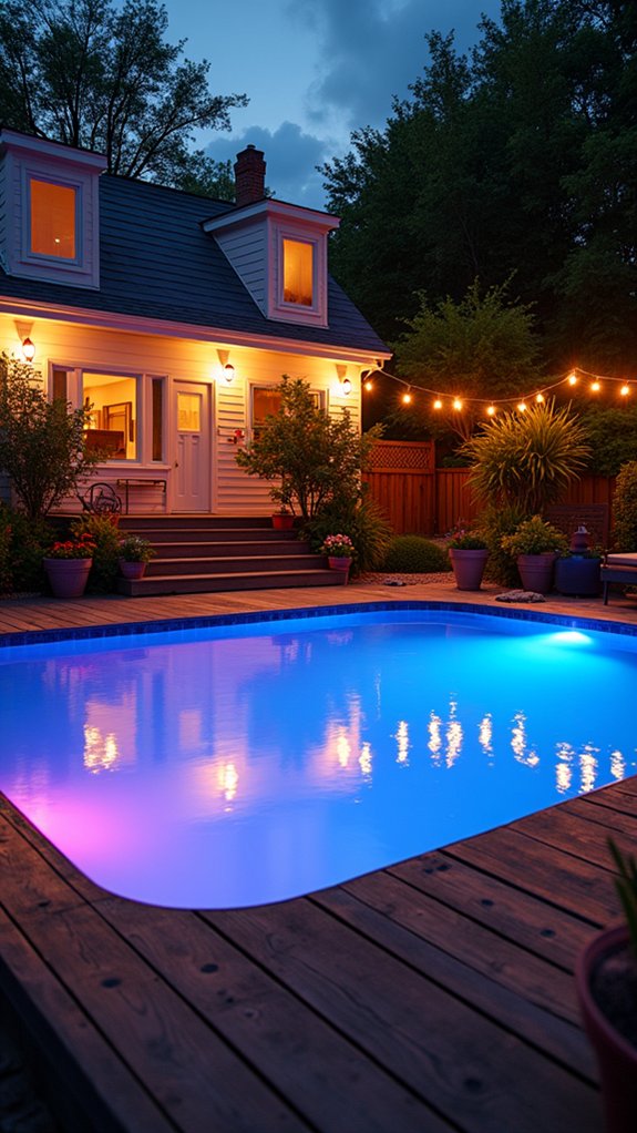 19 Outdoor Lighting Around Pool Ideas That Look Beautiful After Sunset vibrant pool party atmosphere