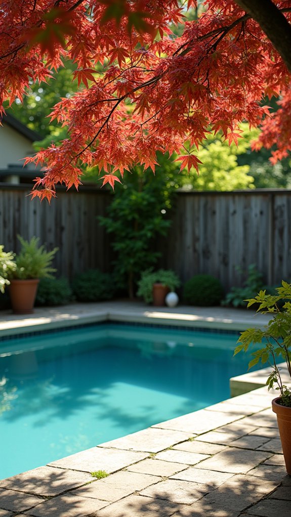 25 Shade Trees For Pool Area Ideas That Bring Cooling Greenery vibrant shade for pools