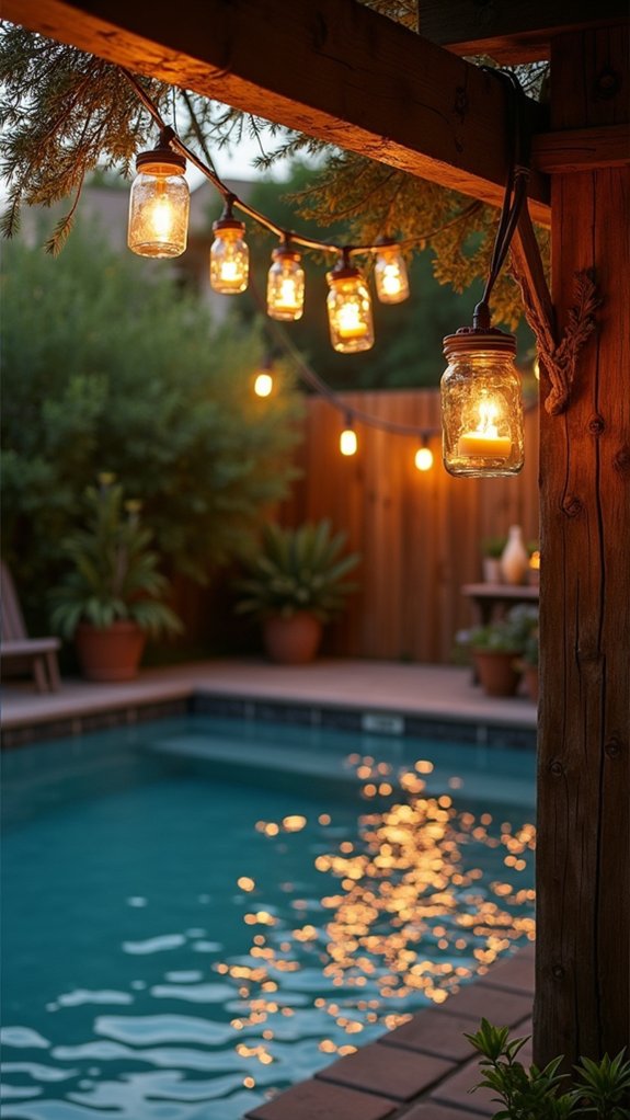 23 Charming String Lighting Around Pool Ideas That Add Simple Magic whimsical diy pool lighting