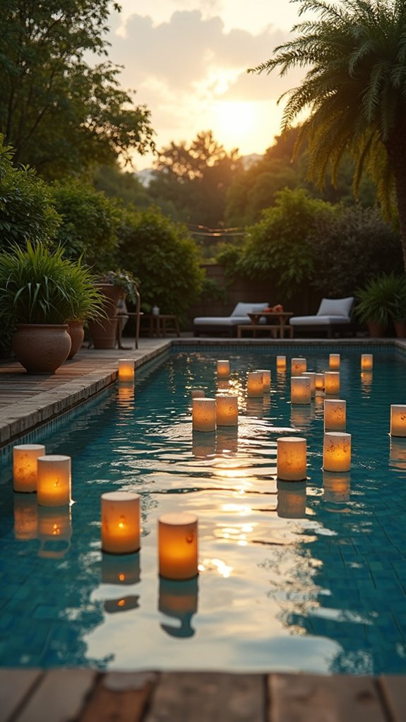 23 Smart Inground Pool Lighting Ideas That Brighten Every Corner whimsical glowing pool decor