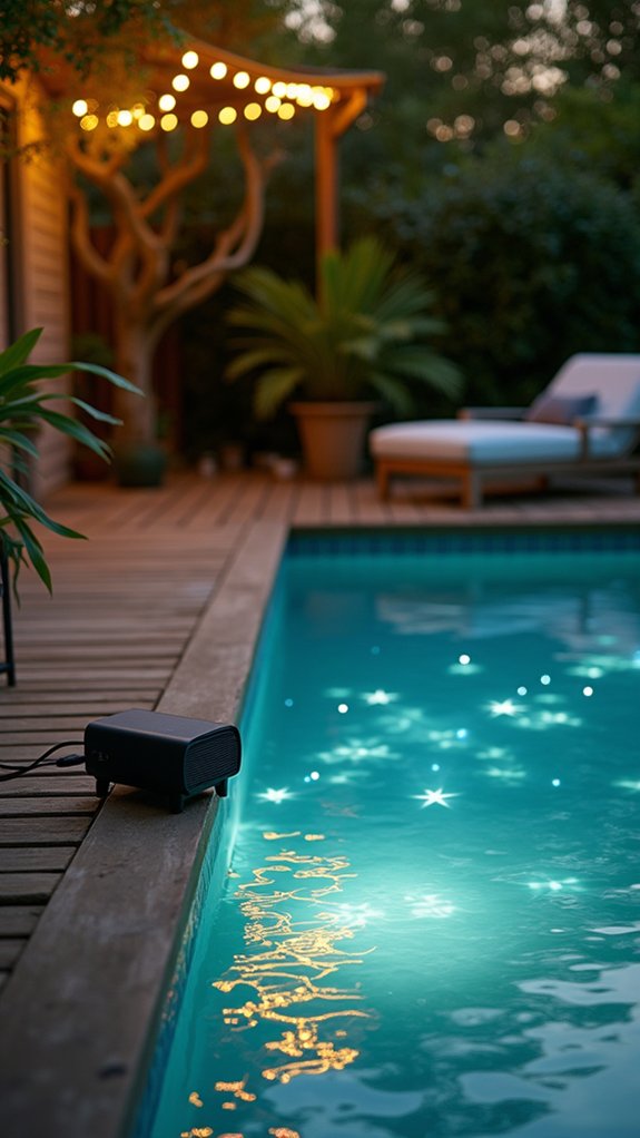 21 Dreamy Pool Mood Lighting Ideas For Soft Evening Vibes whimsical poolside lighting options