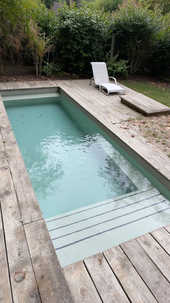 20 Minimalist Plunge Pool Backyard Ideas With Clean Lines accessible plunge pool decking
