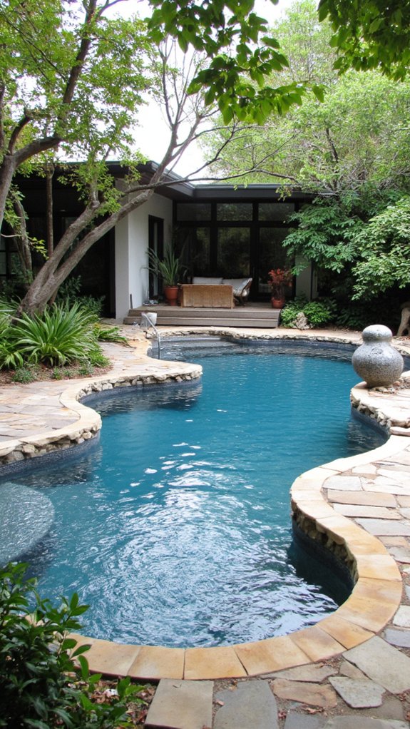24 Contemporary Backyard Pool Designs For Modern Lifestyles artistic statement pool designs