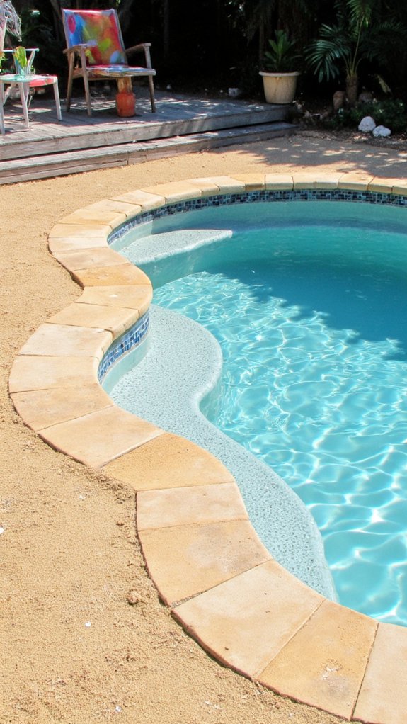 22 Inspiring Pool Color Ideas That Shift The Entire Mood beach inspired calming colors