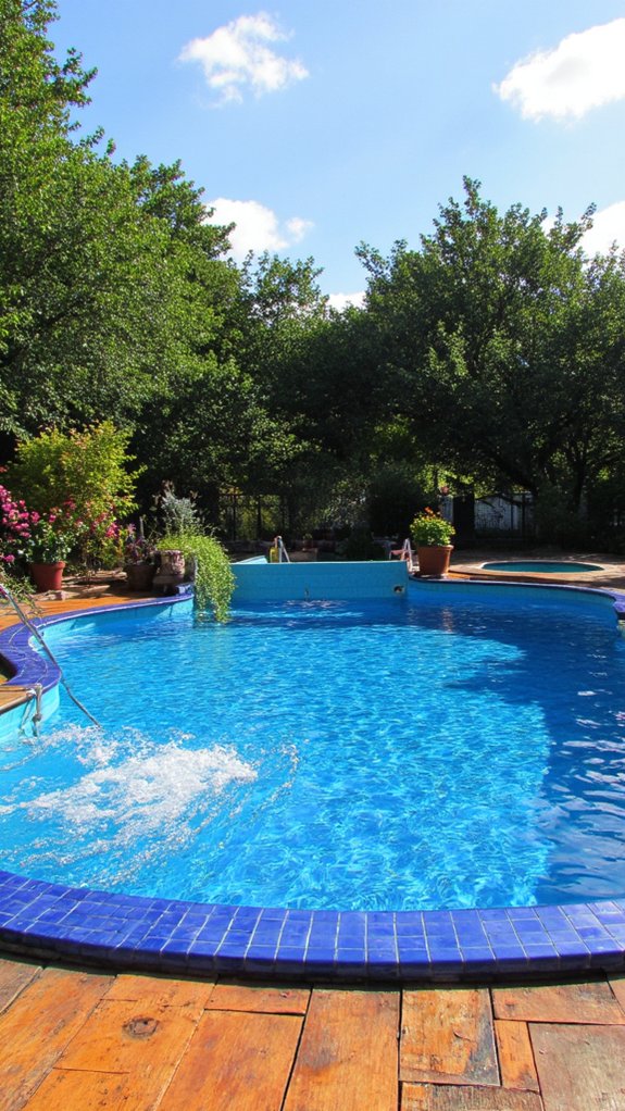 25 Bold Pool Tile Color Ideas That Make Water Pop bold hues create contrast