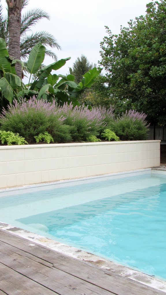 24 Neutral Pool Tile Ideas For A Calm Resort Vibe bright inviting pool atmosphere