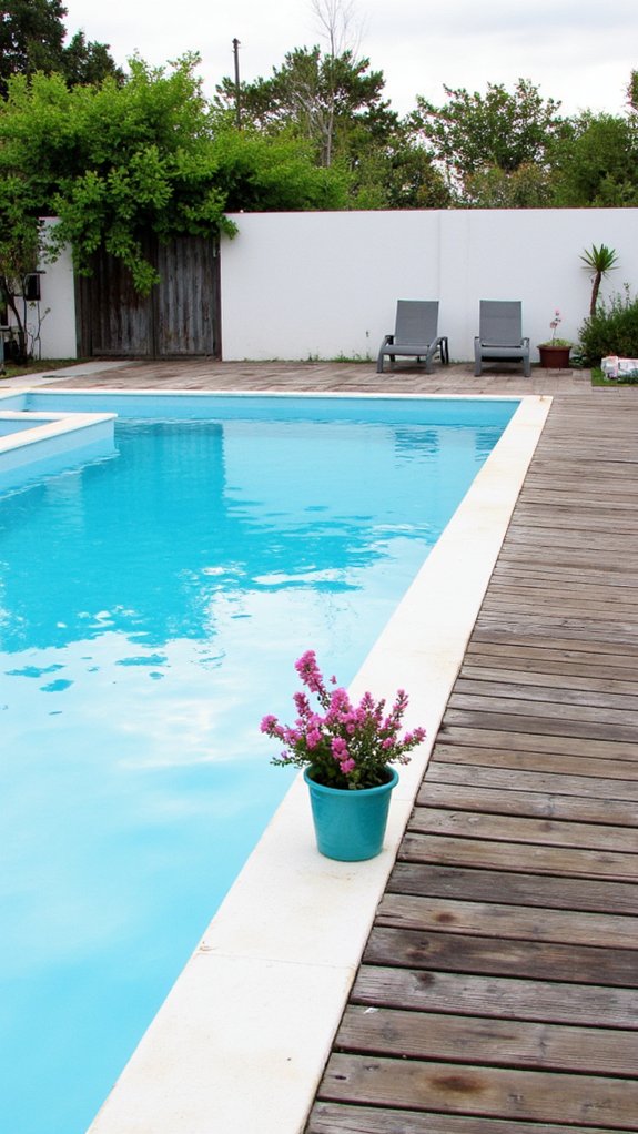 25 Bold Pool Tile Color Ideas That Make Water Pop bright white tile elegance