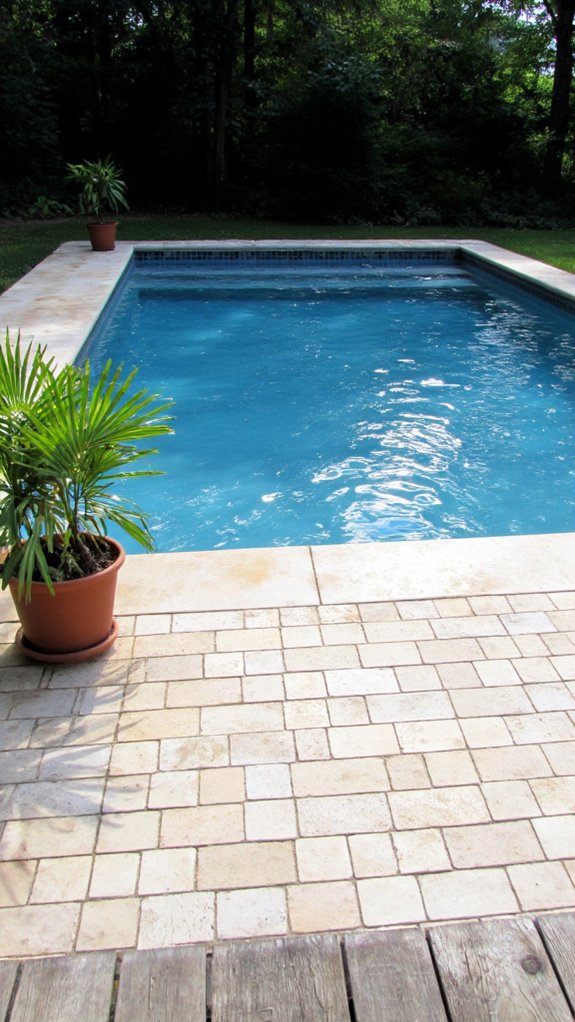 18 Smart Pool Tiling Ideas For A Cohesive Outdoor Space budget friendly elegant pool tiling