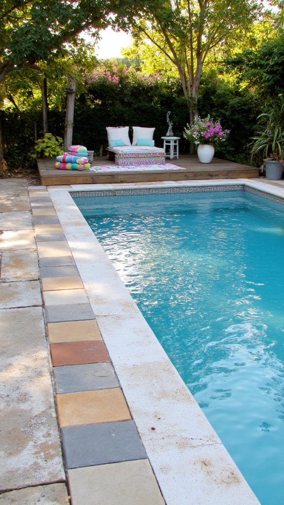 21 Classic Pool Tile Ideas Suited To Any Home Style budget friendly pool tile selection