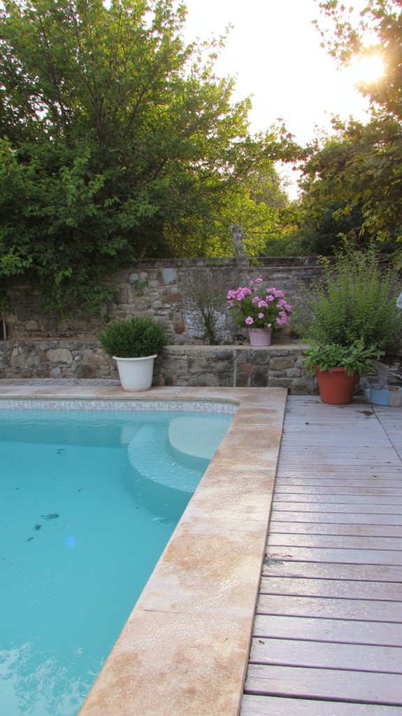 24 Luxurious Pool Tile Ideas Inspired By Private Resorts calming pastel pool environment