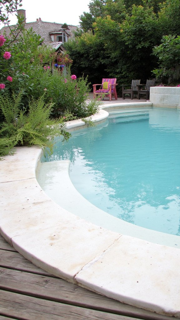 19 Beautiful White Pool Tile Ideas For A Fresh Clean Look chic matte white elegance